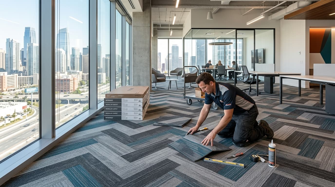Carpet Tile Installation